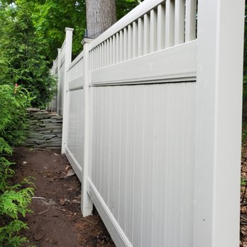 Fence & Gate Solutions - Vinyl Privacy Fence Top spindle beige-Old Tappan, NJ - Fences & Gates Near Me - The Bronx, New York Fence & Gate Solutions - Vinyl Privacy Fence Top spindle beige-Old Tappan, NJ - Fences & Gates Near Me - The Bronx, New York