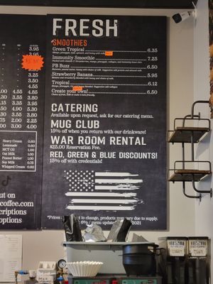 Menu photo 1 Crazy Horse Coffee Washington, PA Menu photo 1 Crazy Horse Coffee Washington, PA