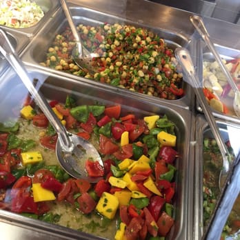 Pita Grill Express - Mango salad and chickpea salad - Mediterranean Near Me - Orange, California Pita Grill Express - Mango salad and chickpea salad - Mediterranean Near Me - Orange, California