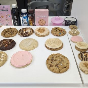 Crumbl - Michigan Ave - This week's selection had a few flavors leftover from last week, so more to choose from than usual. You can see how giant the cookies are! - Bakeries Near Me - Chicago, Illinois Crumbl - Michigan Ave - This week's selection had a few flavors leftover from last week, so more to choose from than usual. You can see how giant the cookies are! - Bakeries Near Me - Chicago, Illinois