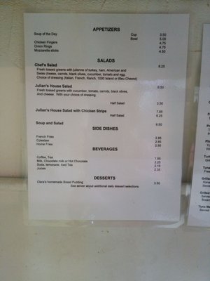 Menu photo 2 Julian's Akron, OH