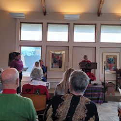 Unitarian Universalist Congregation of Danbury - One of the youth leading a holiday service