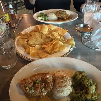 Bourbon St. Cafe - Bon ton chicken split into two plates - Seafood Near Me - Tulsa, Oklahoma