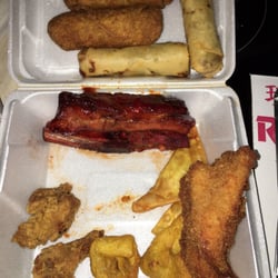 China King - Pu pu tray all laid out.