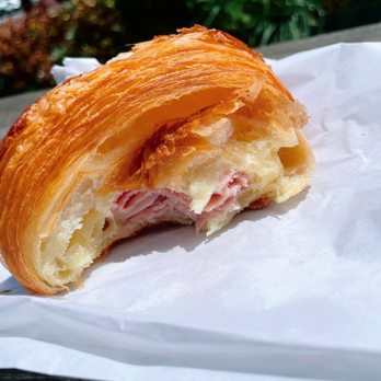 Arsicault Bakery - Ham & Cheese croissant (a few bites into this delicious croissant). - Bakeries Near Me - San Francisco, California Arsicault Bakery - Ham & Cheese croissant (a few bites into this delicious croissant). - Bakeries Near Me - San Francisco, California