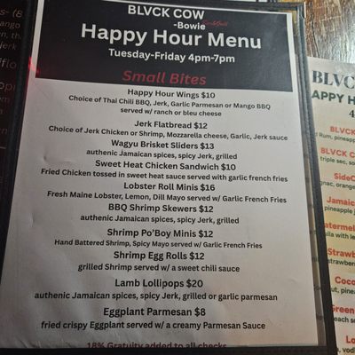 Menu photo 4 Blvck Cow Bowie, MD