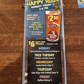 Long Doggers - Melbourne - Happy hour plus if you are here during happy hour at 5:04 you get a Bogo drink in hour of Eddie Aikao - Seafood Near Me - Melbourne, Florida