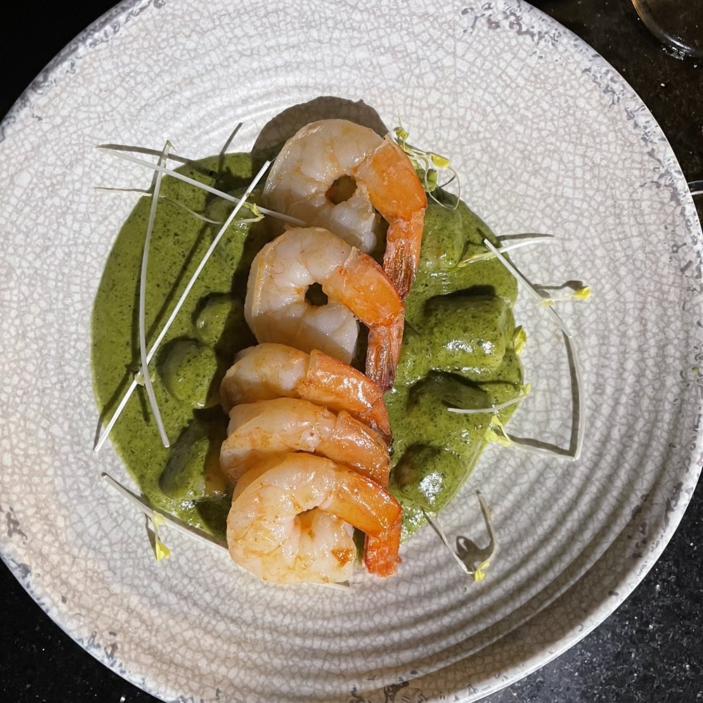Arya Rooftop - Gnocchi w/pesto and shrimp. - Cocktail Bars Near Me - San Juan, Puerto Rico