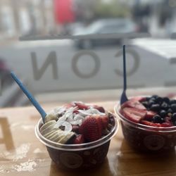Playa Bowls - Nutella Acai Bowl & Tropical Acai Bowl