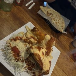 Tajadas con pollo