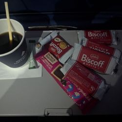 Delta Air Lines - They really hooked me up with the real biscoff!