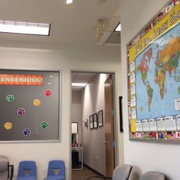 Waiting area is spacious, inviting and we'll lit Waiting area is spacious, inviting and we'll lit