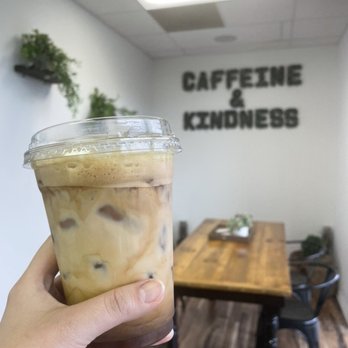 Pines to Palms Coffee - Hand shaken, honey & vanilla espresso, with oat milk - Coffee & Tea Near Me - Ormond Beach, Florida