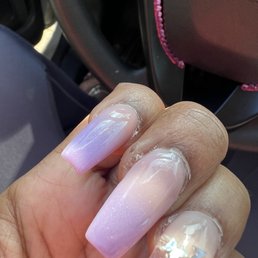 My nails 10 minutes after I left on the same day that I got them done My nails 10 minutes after I left on the same day that I got them done