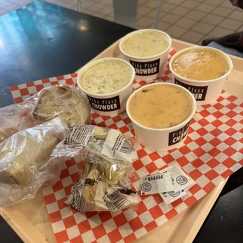 Pike Place Chowder - Chowder sampler - Seafood Near Me - Seattle, Washington Pike Place Chowder - Chowder sampler - Seafood Near Me - Seattle, Washington
