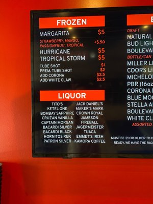 Menu photo 2 Fat Shack Lawrence, KS