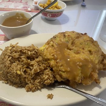 Hunam Chinese Restaurant - Egg foo young with shrimp - Chinese Near Me - Chapel Hill, North Carolina
