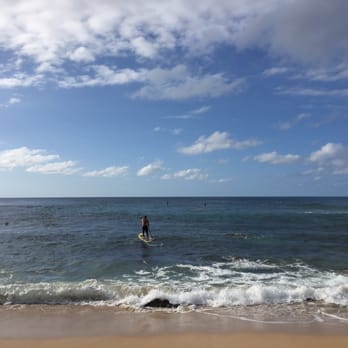 Chuns Beach - How about some SUP on a Friday afternoon?? - Beaches Near Me - Haleiwa, Hawaii