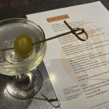 Cochon RESTAURANT - dirty martini - Cajun/Creole Near Me - New Orleans, Louisiana Cochon RESTAURANT - dirty martini - Cajun/Creole Near Me - New Orleans, Louisiana