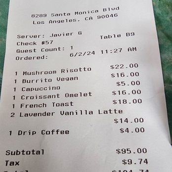Arden Restaurant - Breakfast & Brunch Near Me - West Hollywood, California