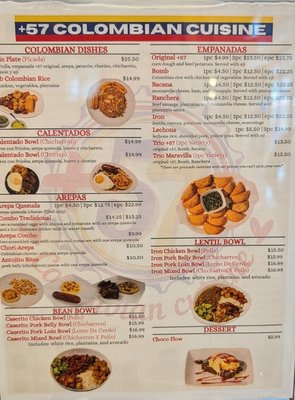 Menu photo 4 +57 Colombian Cuisine Stanton, CA Menu photo 4 +57 Colombian Cuisine Stanton, CA