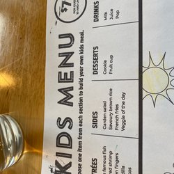 Joey's Fish Shack - Kids menu
