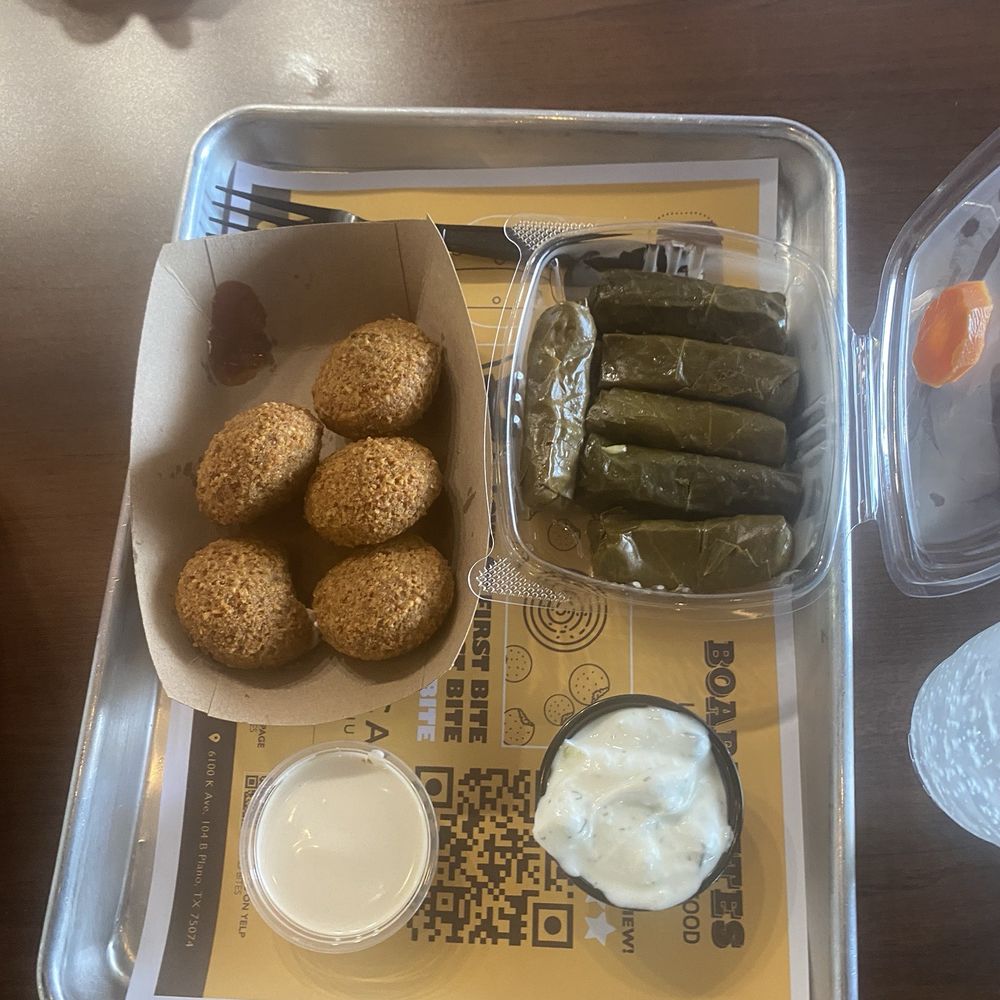 Board Bites - Falafel Bites and Grape Leavesgrape - Lebanese Near Me - Plano, Texas