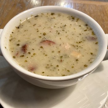 Pierogarnia Mandu - Zurek (sour rye soup) - Pierogis Near Me - Gdańsk, PM Pierogarnia Mandu - Zurek (sour rye soup) - Pierogis Near Me - Gdańsk, PM