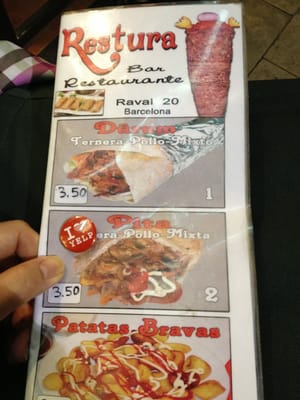 Menu photo 1 Restura Barcelona, B