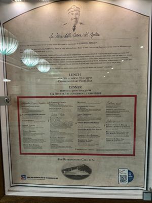 Menu photo 1 Carnival Magic Cucina Del Capitano Miami, FL Menu photo 1 Carnival Magic Cucina Del Capitano Miami, FL