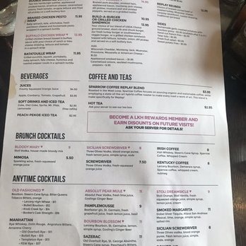 Elixir Lounge Andersonville - Other side of the brunch menu - Lounges Near Me - Chicago, Illinois