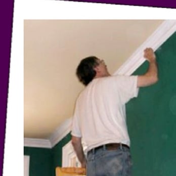 Crown Moulding Installation Coffered Ceiling Trim Work Interior