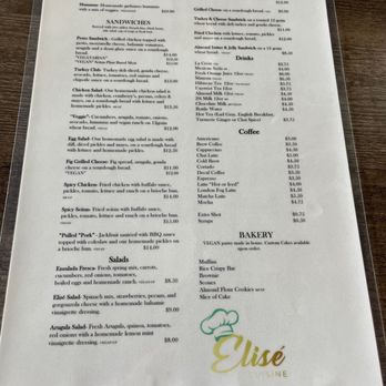 Elise Cuisine - Menu 7-2023 - Coffee & Tea Near Me - San Antonio, Texas Elise Cuisine - Menu 7-2023 - Coffee & Tea Near Me - San Antonio, Texas