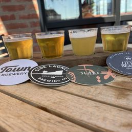 Beer flights choice of like 50 plus beers