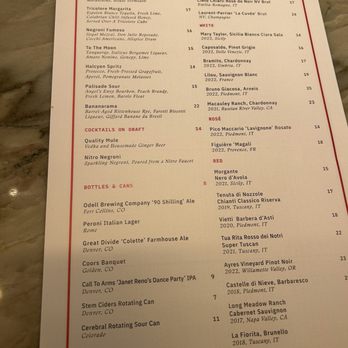 Quality Italian - Menu - Italian Near Me - Denver, Colorado