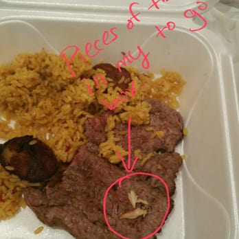 La Carreta - Why are there pieces of fish in my to go box? I ordered steak with yellow rice and plantain. - Cuban Near Me - Miami, Florida