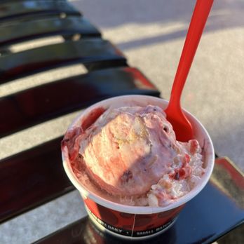 Bruster's Real Ice Cream - strawberry cheesecake Ice Cream Cup - Ice Cream & Frozen Yogurt Near Me - Jacksonville, Florida