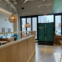 Looking out from the ordering counter. Looking out from the ordering counter.