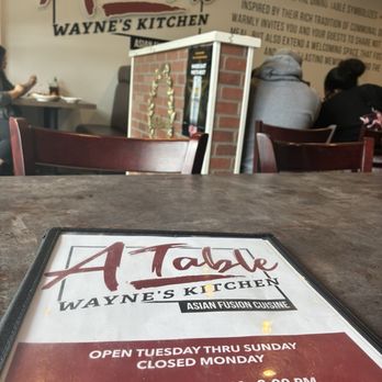 A Table Wayne's Kitchen - Asian Fusion Near Me - Manteca, California