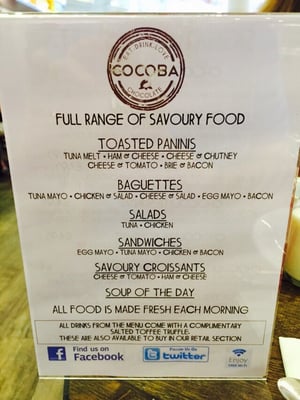 Menu photo 2 Cocoba Chocolate Dartford, KEN