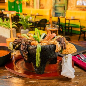 Its Waao - Molcajete
Chicken breast, grilled skirt steak, shrimp, and sausage, fried nopal tips, celery and jalapeno. Served with three sides. - Sports Bars Near Me - Secaucus, New Jersey Its Waao - Molcajete
Chicken breast, grilled skirt steak, shrimp, and sausage, fried nopal tips, celery and jalapeno. Served with three sides. - Sports Bars Near Me - Secaucus, New Jersey