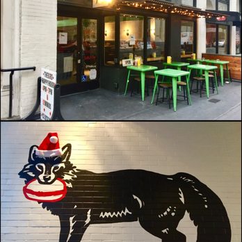 The Bird - Seating area and a fox on the wall - Chicken Shop Near Me - San Francisco, California The Bird - Seating area and a fox on the wall - Chicken Shop Near Me - San Francisco, California
