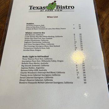 Texas Bistro - The wine list - New American Near Me - New Braunfels, Texas Texas Bistro - The wine list - New American Near Me - New Braunfels, Texas