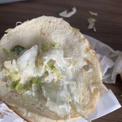 MrBeast Burger - Old lettuce on the chicken sandwich