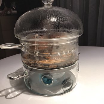 ABaC Restaurante - Crazy multi-step dessert; basically a hot mini-cake with house made ice cream (literally made in front of your face)...wish I made a video!! - Spanish Near Me - Barcelona, B