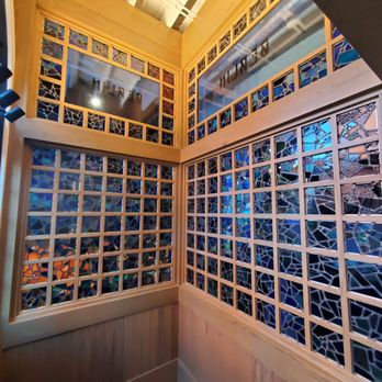 Archon Glassworks - A large stained glass installation custom built for the vestibule of the Berlin Music Bar in Minneapolis - Art Supplies Near Me - Minneapolis, Minnesota Archon Glassworks - A large stained glass installation custom built for the vestibule of the Berlin Music Bar in Minneapolis - Art Supplies Near Me - Minneapolis, Minnesota