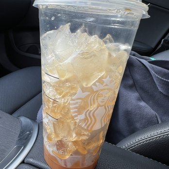Starbucks - a cup of iced coffee in a car - Coffee & Tea Near Me - Torrance, California