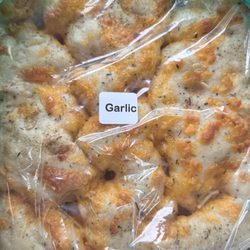 Artisanal Baked Goods - Garlic herb and cheese focaccia