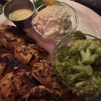 Flamingo Grill - Shrimp were burnt the first round the broccoli was mushy and plain the mash potatoes were good - Seafood Near Me - Myrtle Beach, South Carolina