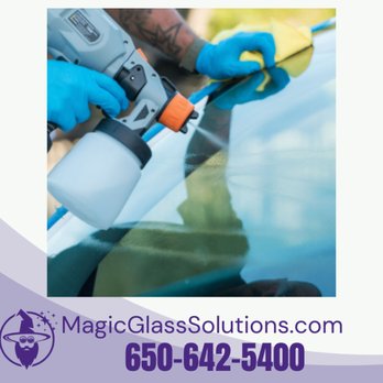 Magic Glass Solutions - Application of our ROCK CHIP PREVENTION TREATMENT. Guaranteed to prevent chips and cracks or we repair them for free! - Windshield Installation & Repair Near Me